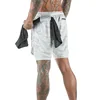 Outdoor High-quality Sports Running Shorts Comfortable Breathable Running Fitness Sweat Absorption Quick Drying 3-point Pants 4