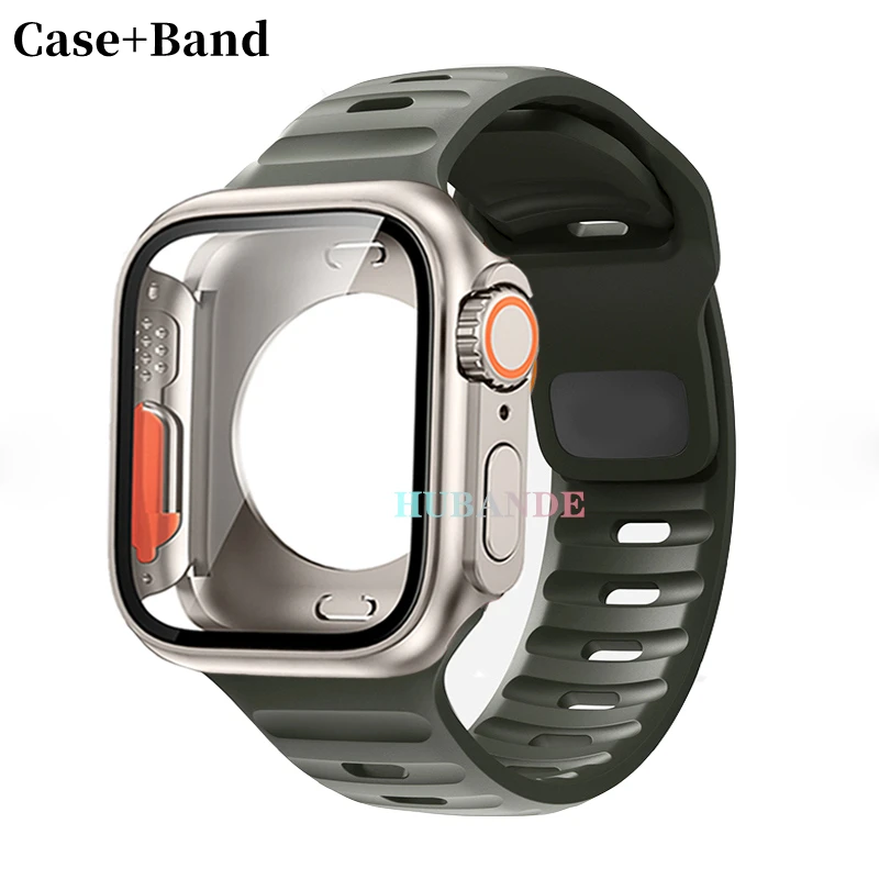 Ultra Silicone Strap and Protective Case with Screen Guard