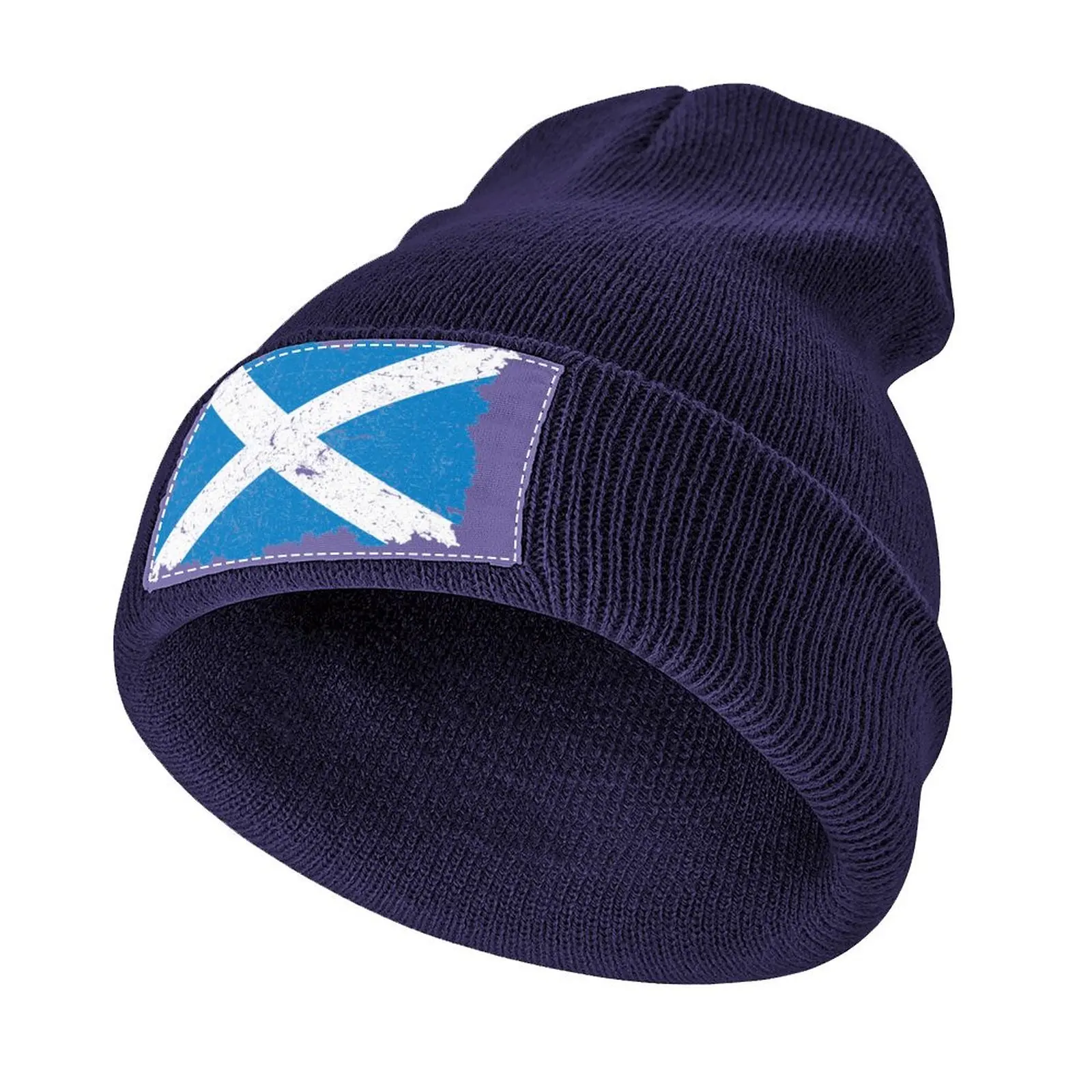 

Vintage Scotland Flag - Retro Scottish Flag Knitted Hat Hat Man Luxury sun hat Women's Beach Hat Men's
