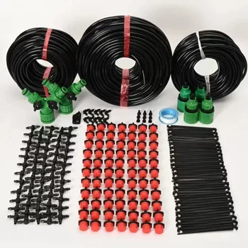 Système d'irrigation goutte à goutte 5M-60M, ensemble d'arrosage pour plantes, Kits d'arrosage, goutteurs réglables pour l'irrigation, Micro système d'arrosage de jardin 1