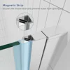 34 in.W X 72 in.H Shower Doors, SGCC Tempered Clear Glass, Reversible Installation, Chrome Finish, Hinged Pivot Shower Doors 4