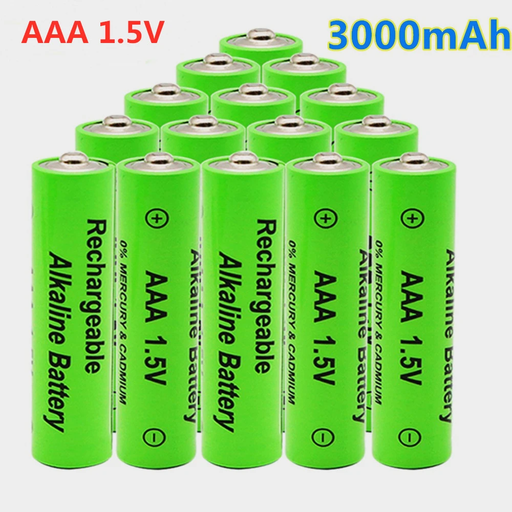 Aaa1.5v Battery 3000mah Rechargeable Battery Lithium Ion 1.5 V Aaa Battery For Clocks Mice