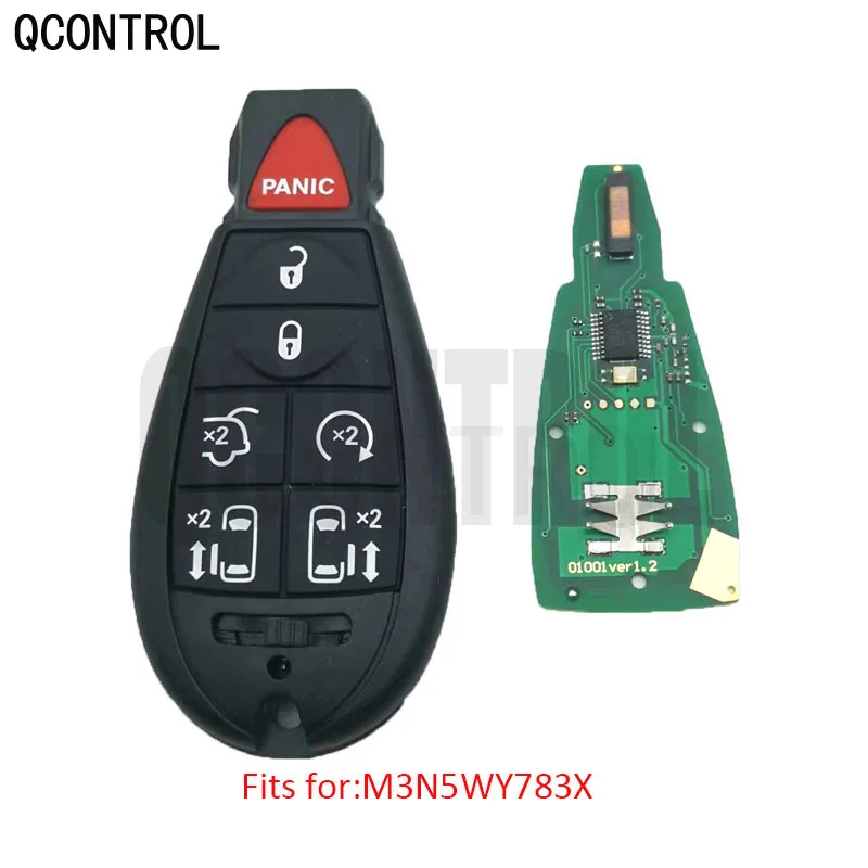 QCONTROL 433MHz for Chrysler Smart Door Lock 300 Town & Country Frequency  M3N5WY783X / IYZ-C01C Auto Control Alarm