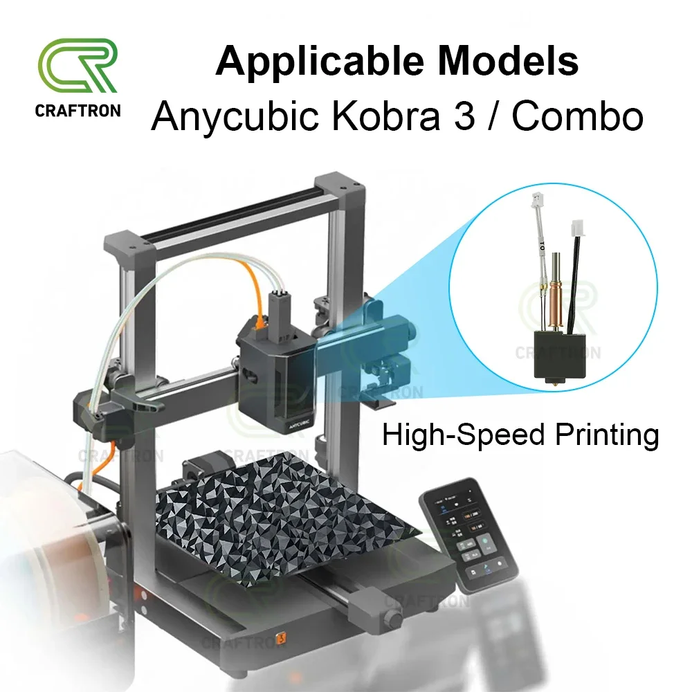 Upgrade For Anycubic Kobra 3 Combo Hotend Nozzle Brass Hardened