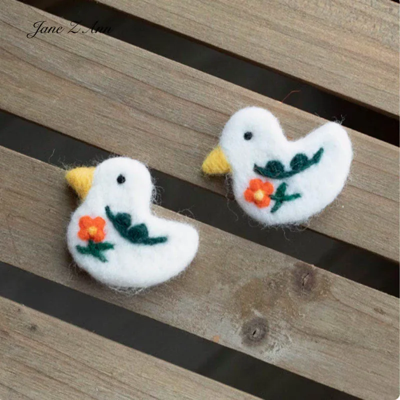 Fertige süße Wollfilz Tier Blumen Brot handgemachte DIY Zubehör Baby Fotografie Requisiten kleine Dekorationen – Detail 9