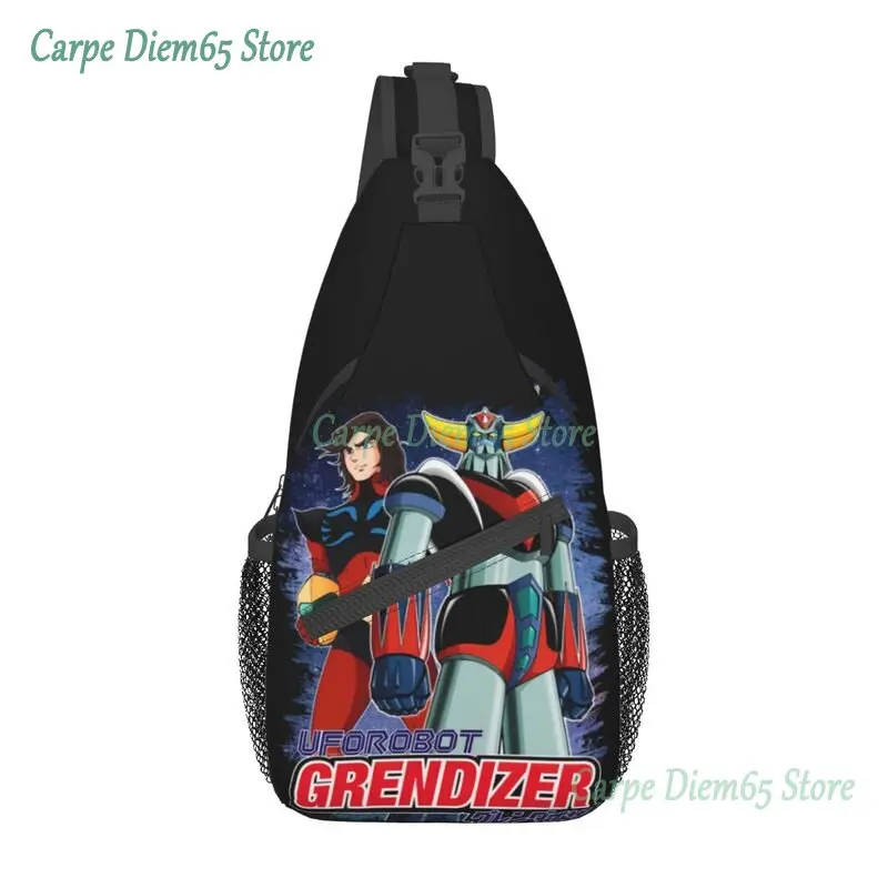 

Goldorak Grendizer Actarus Sling Bag Men Fashion UFO Robot Goldrake Shoulder Crossbody Chest Backpack Traveling Daypack