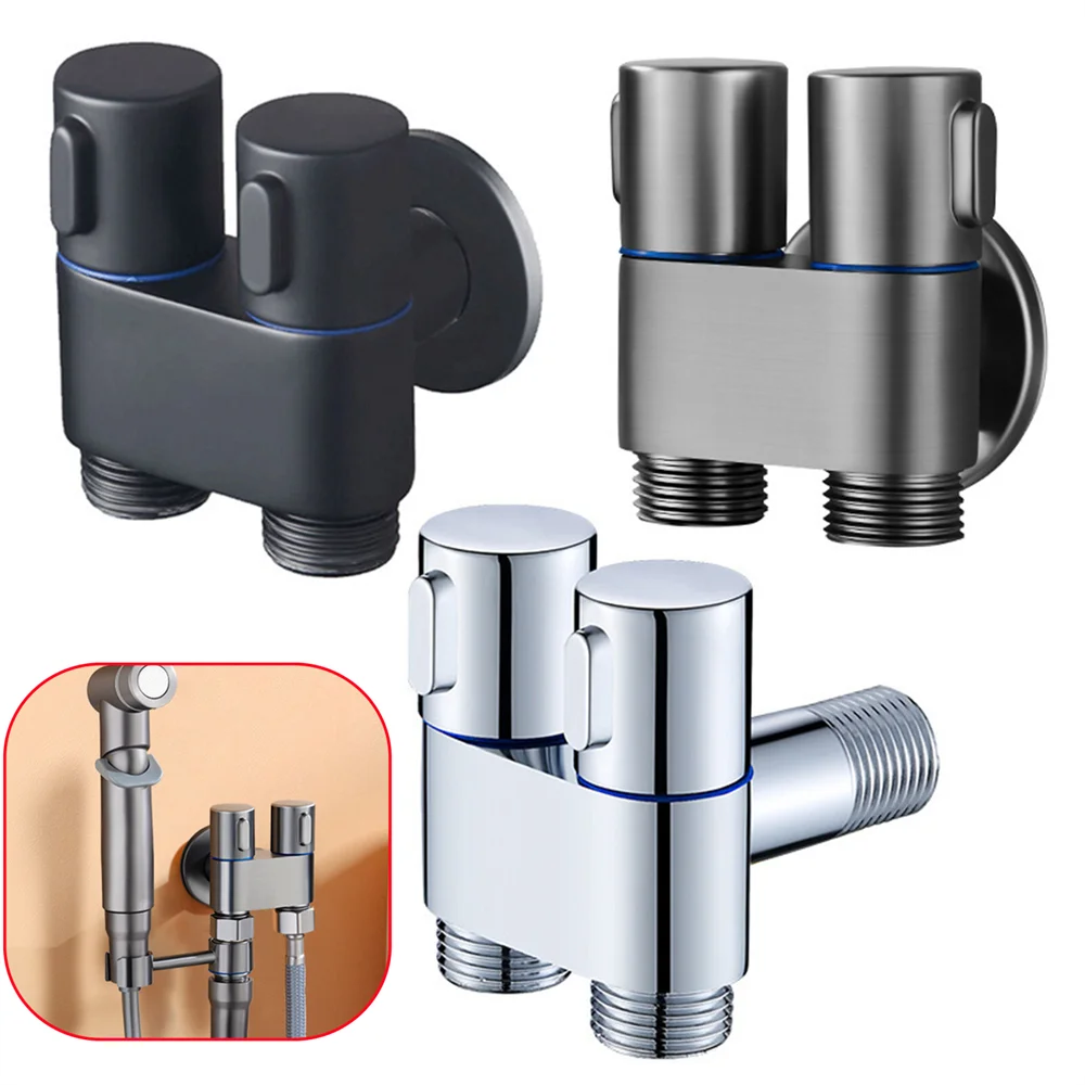 3 Way Sink Tap Mixer Faucet Diverter Valve For Bathroom Toilet Bidet Sprayer