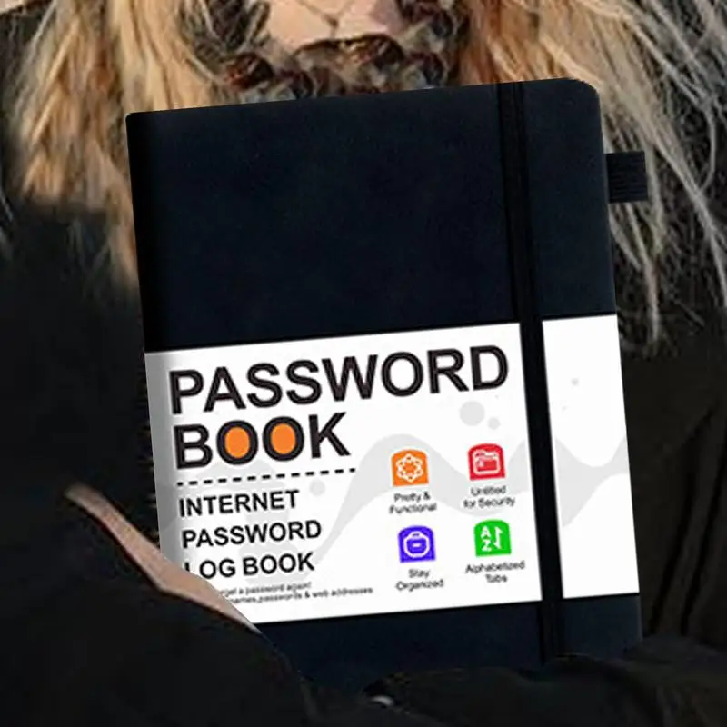 Password Keeper Book Computer Password Organizer Book With Alphabetical Tabs Pocket Address Log Notebook For Account Details