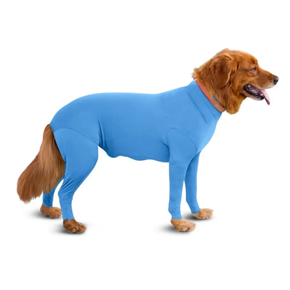 Dog Jumpsuit, Prevent Shedding Hair Dog Onesie With Legs, Surgery Recovery Suit, Anti Licking Breathable Pet's Bodysuit With Zipper, Pajamas For Small And Medium Dogs,Gray,XL