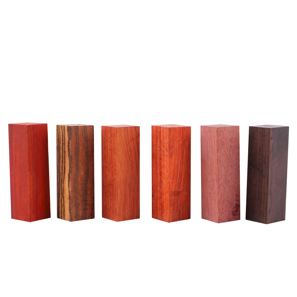 

6 PCS Pen Wood Stabilized Wooden Blank DIY Craft Resin Moulds Turning Blanks Block Advanced Unfinished