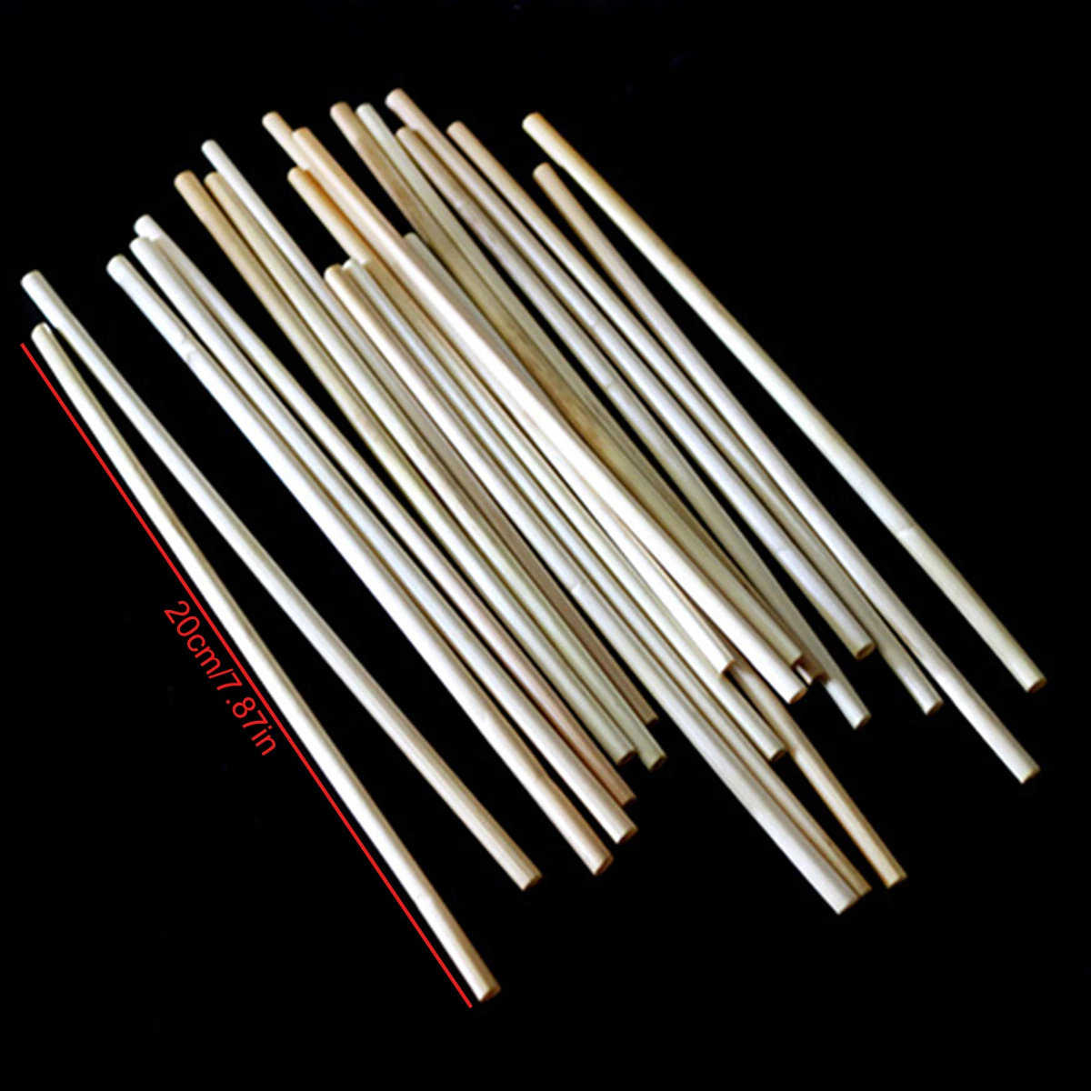 100pcs Fashionable Disposable Straw Eco-friendly Natural Wheat Straws, Portable Eco-friendly Straws, Party And Bar Accessories