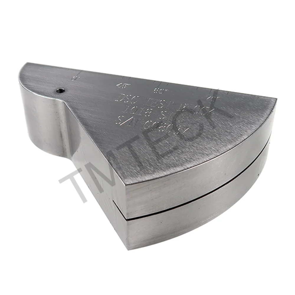 TMTECK AWS Type DSC Calibration Block 1018 Steel for Angle Beam Transducers INCH TYPE STANDARD ASTM E 164-2013