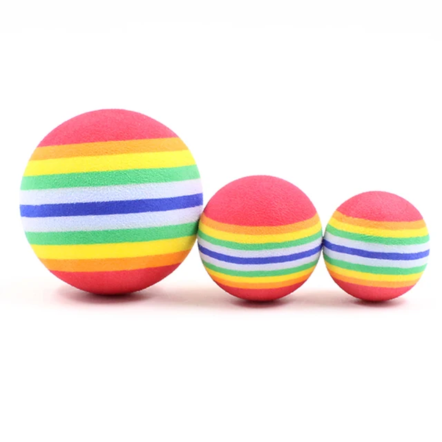 5/10/30PCS Rainbow EVA Cat Toys Ball Interactive Cat Dog Play Chewing Rattle Scratch EVA Ball Training Balls Pet Toys Supplies 5/10/30PCS Rainbow EVA Cat Toys Ball Interactive Cat Dog Play Chewing Rattle Scratch EVA Ball Training Balls Pet Toys Supplies