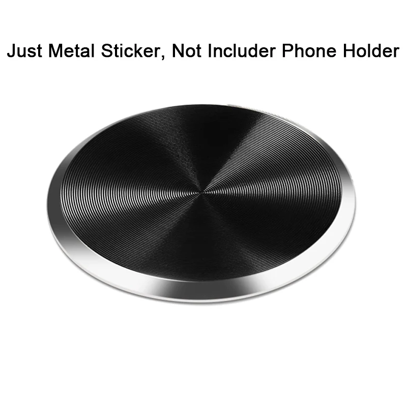 Plating Aluminum Alloy Sticker on Magnetic Car Holder for Huawei Magnetic Sheet for Mount Magnet Holder on Samsung iPhone phone stand for car Holders & Stands