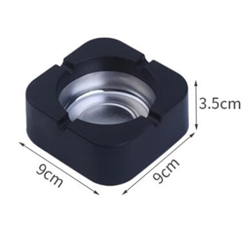 Creative SquareAshtray Home Personality Office Living Room Bedroom 4 Tobacco Square Ashtray Holder Portable Gadgets