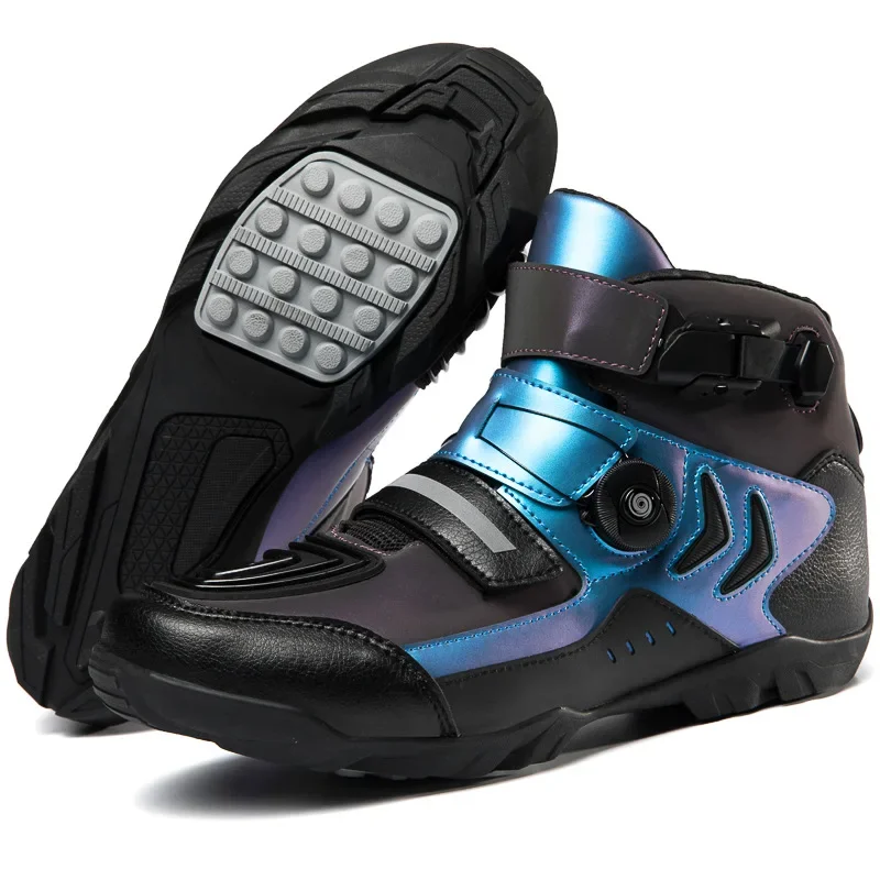 Męskie buty motocyklowe motocyklowe botki wodoodporne buty Motocross buty wyścigowe Off-Road Touring lokomotywa sportowa