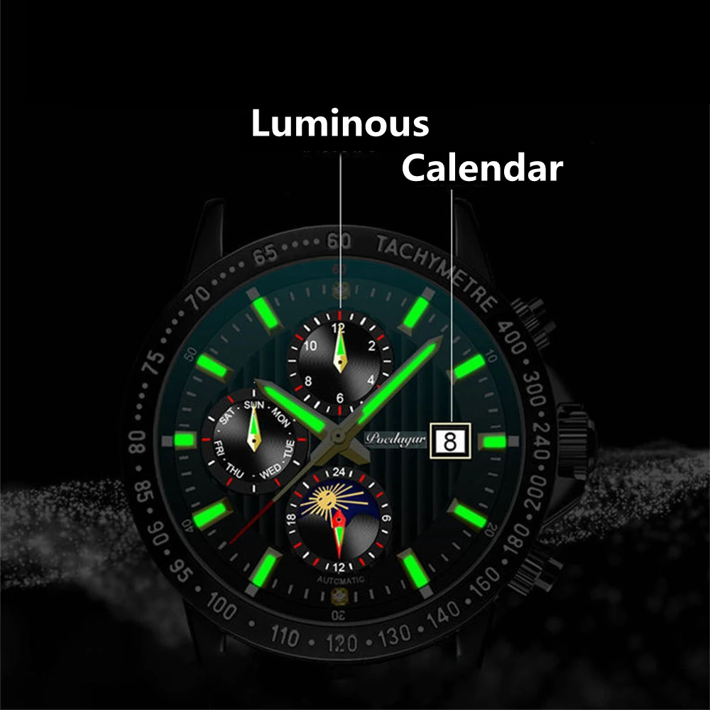 

Men's High Quality Unique Luxury Steel Luminous Watches Unusual Novelty Waterproof Sport Watch For Men WristWatch montre homme