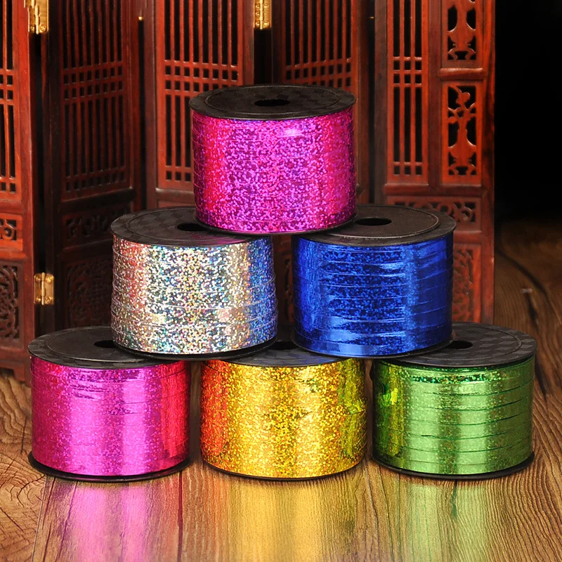 

Balloons Ribbons Laser Ribbon Birthday Party Decorations Kids Gifts Wedding Decoration Foil Satin Ribbon Curling DIY Accessories