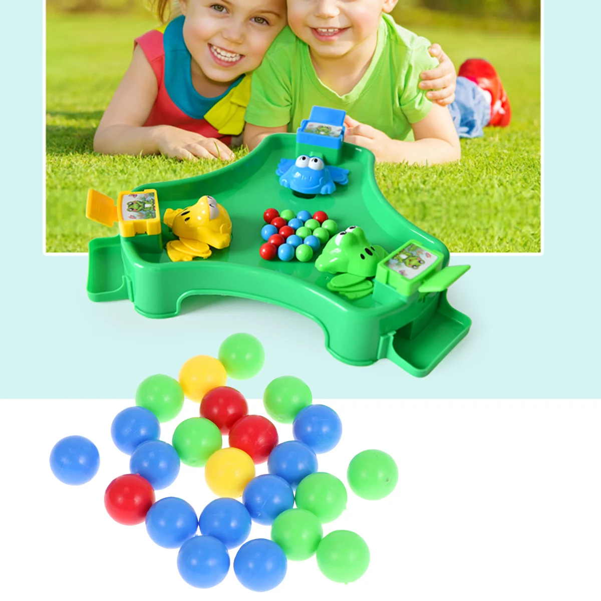 Bead Grabbing Puzzle Game Marbles Parent-child Bouncy Balls for Kids Colors Replacement