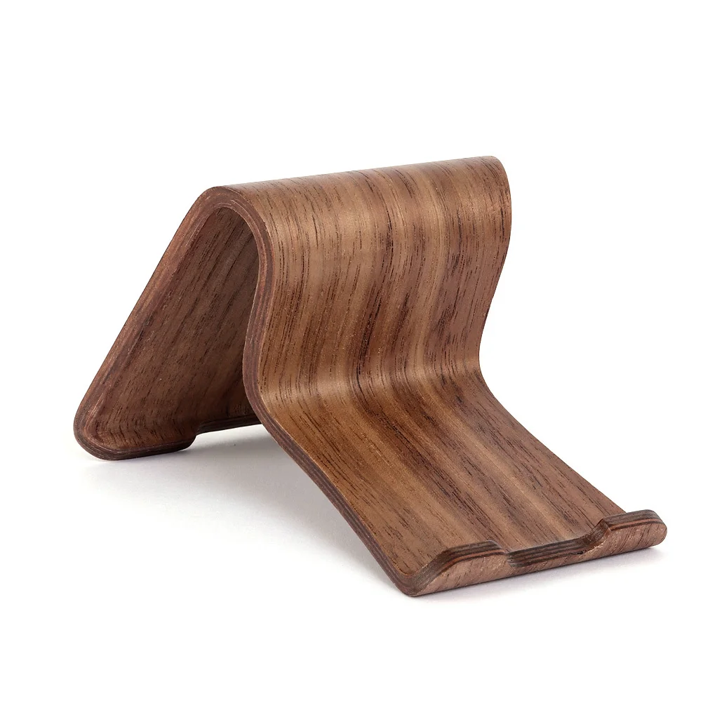 

Creative Lazy Person Mobile Phone Rack Wooden Cell Phone Bracket Support Light Brown