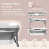 Adult Portable Bathtub, Large 56 Inch Foldable Bathtub, Ergonomically Designed for Quick and Easy Folding of The Bathtub 6