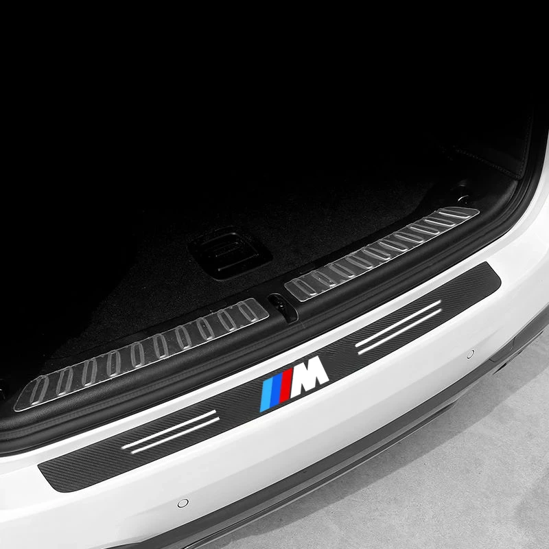 Car Door Sill Stickers Carbon Fiber Door Sill Film Car Sticker For BMW M Power X1 e84 X3 f25 X5 e53 x6 e71 ix3 i3 Accessorie