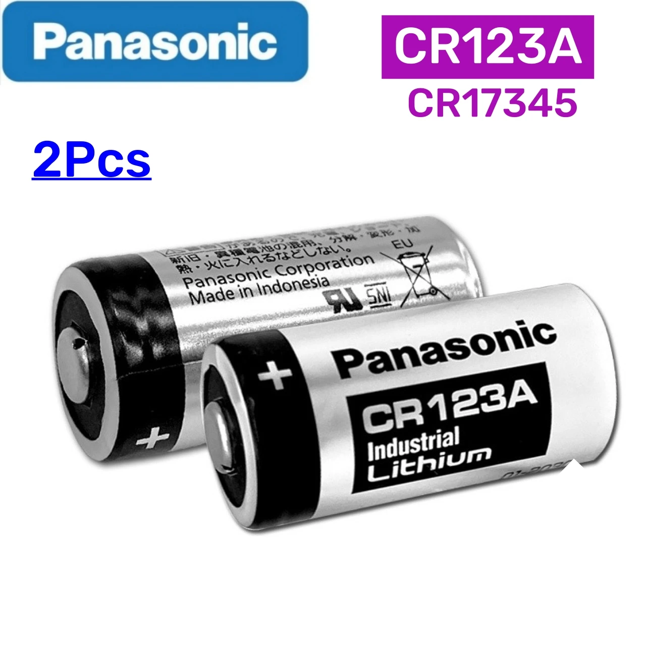 2~10 יחידות מקוריות של סוללת מצלמה Panasonic 123 Lithium 3V Arlo CR123A CR17345 DL123A EL123A 123A