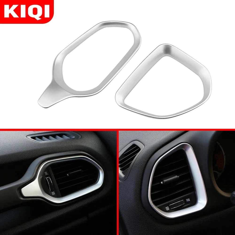 Coperture Decorativa Per Bocchette Aria Cruscotto – Per Jeep Renegade 2016-2022 – Colore Carbonio (ABS)