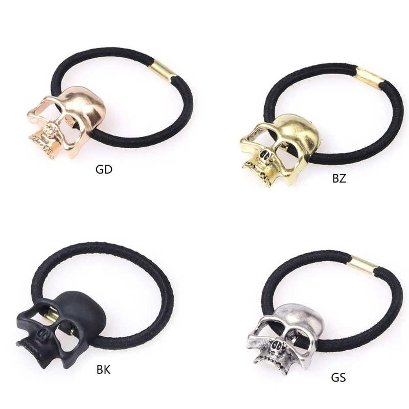 

Женская резинка для волос, Готическая резинка для волос с черепом, резинки для волос в стиле панк, резинки для волос на Хэллоуин, держатель для хвоста, эластичные резинки с черепом, Прямая поставка