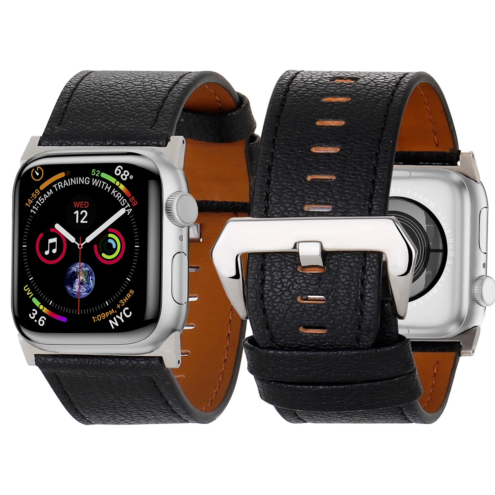 Premium Ultra-Wide Magnet Leather Loop Watch Strap