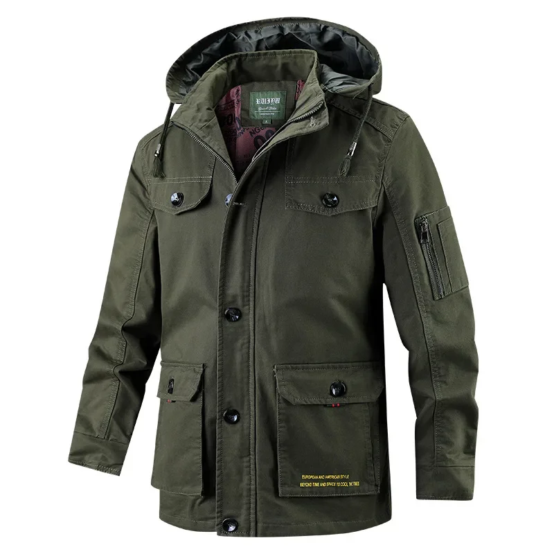 Men's Sports Jacket Casual Style Techwear Heating Military Outdoor Trekking Withzipper Sportsfor Retro Camping Oversize Cardigan