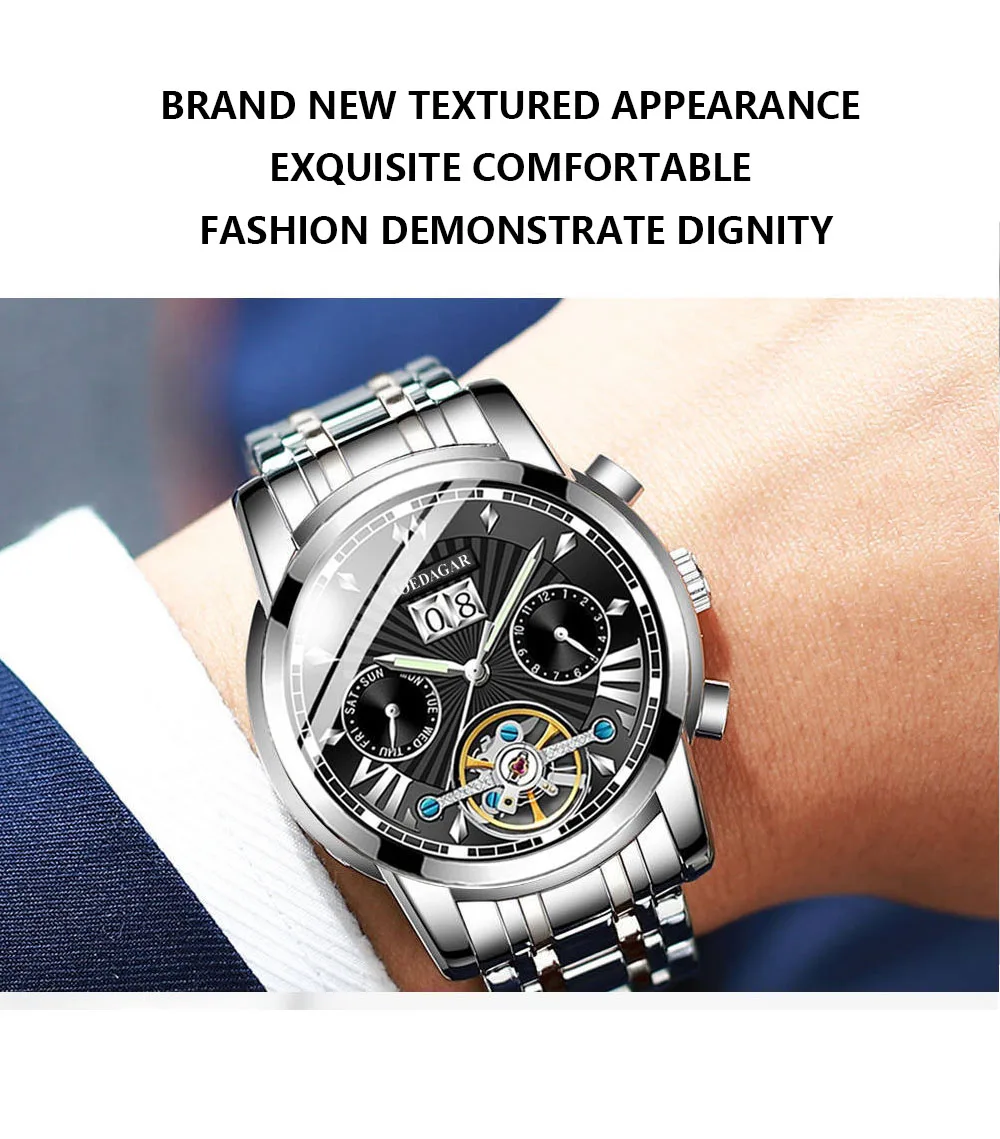 POEDAGAR 1401 Men's Watch description image 12