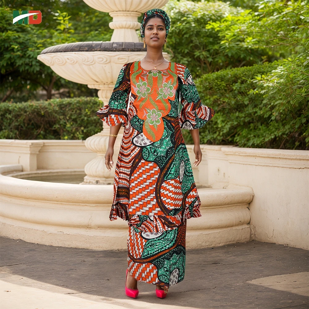 African Fashion Robe Style Wax MD African FOR Women Traditional