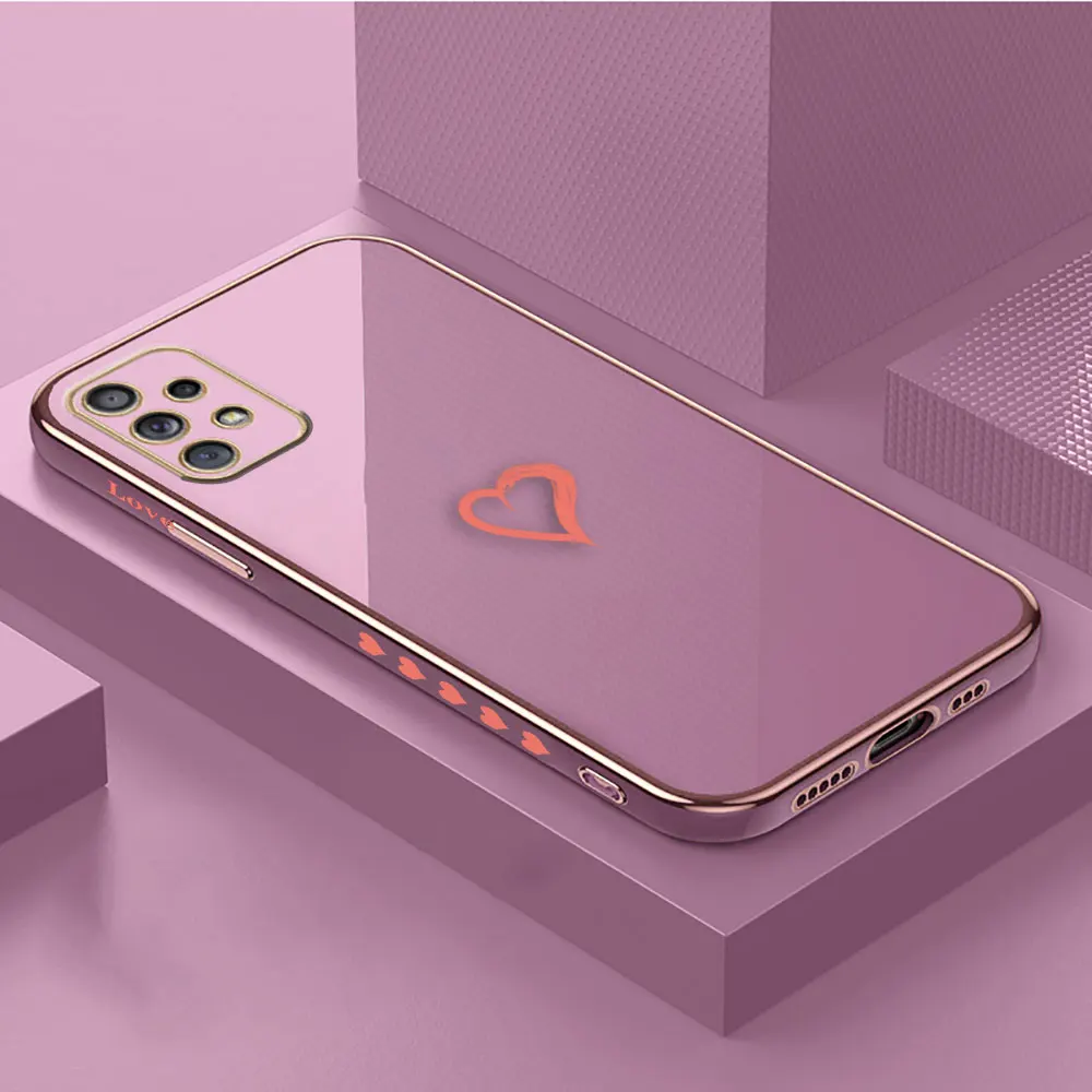 thumbnail image 1 of Smooth E-TPU Phone Case For Samsung Galaxy A73 A72 A71 A54 A53 A52 A51 A33 A32 A13 A12 A34 A14 5G Case Shell Simple Luxury Love, 1 of 5