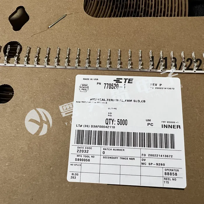

20 шт. оригинальный новый разъем 770520-1 калибр провода клеммы 16-20AWG