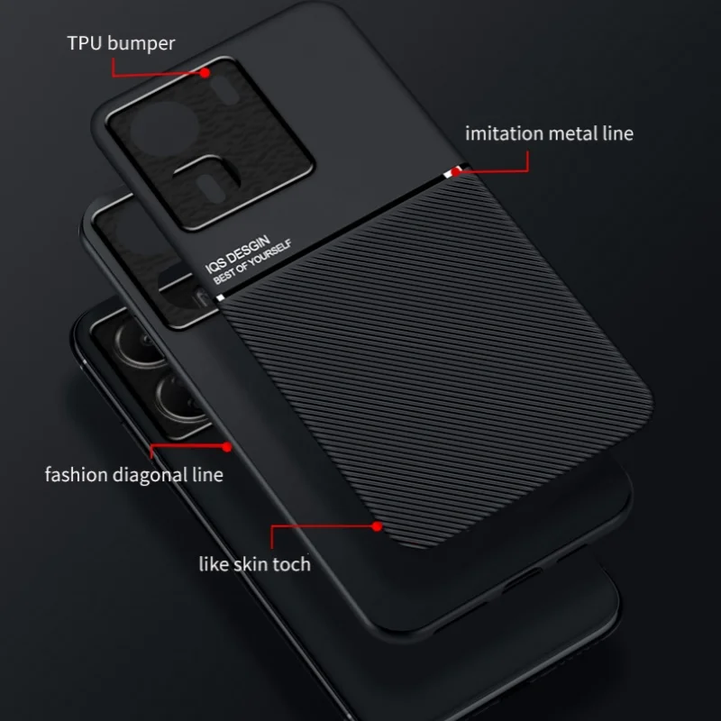 Slim Lightweight Leather Magnetic Shockproof Phone Case