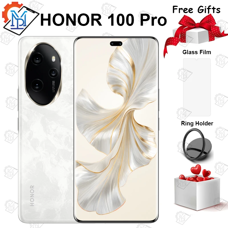 Nuovo Originale Honor 100 Pro 5G 6.78 "120Hz Schermo Snapdragon 8 Gen 2 Fotocamera 50Mp Batteria 5000Mah 100W Supercharge Nfc Smartphone