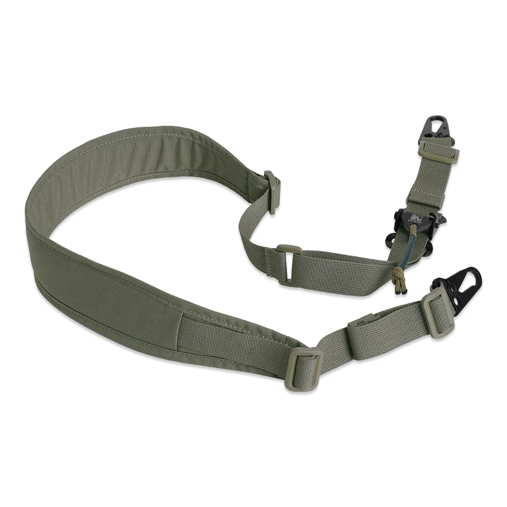 KRYDEX 500D Tactical Modular Rifle Sling tracolla Slingster 2 o 1 Point imbottito Gun Sling fibbia in metallo cintura caccia Gear