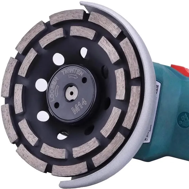 Schwarze M14 Schnellspann-Flanschmutter für Winkelschleifer, Verriegelungs- und Entriegelungsmutter mit Druckplatte, Elektrowerkzeug-Zubehör, Klemmvorrichtung – Detail 5