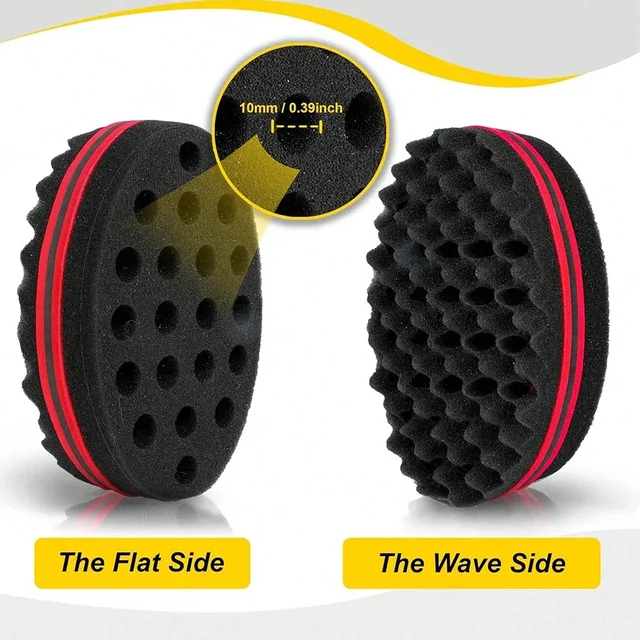 3pcs Hair Styling Rubber Afro Curl Sponge Set - Image 5