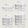 Desktop Storage Box Multi-layer Cosmetics organizer Drawer Jewelry Box Makeup organizer Multi-functional Plastic Storage Cabinet 6