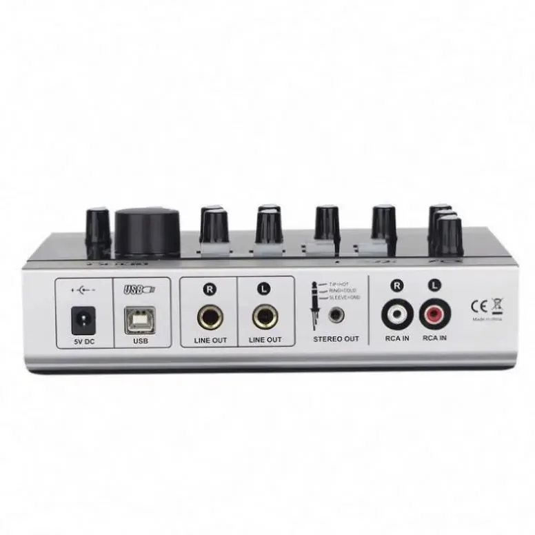 Alctron U16K MK3 USB Audio Interface card Portable mini audio mixer usb sound For Live Streaming