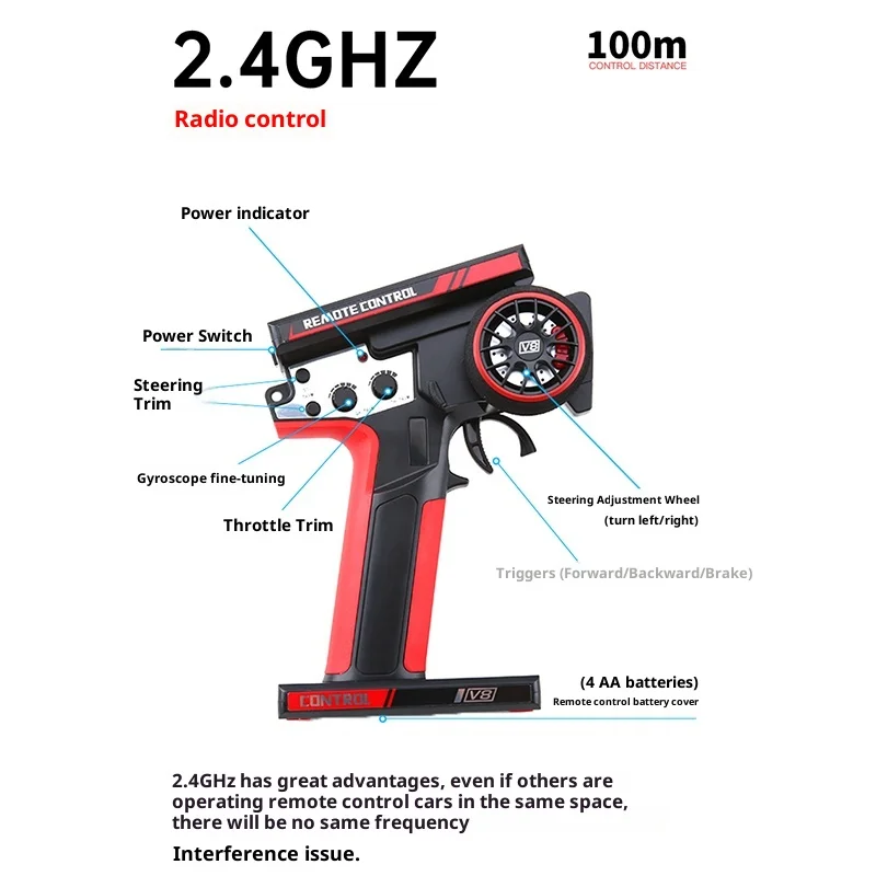 WL 284019 Remote Control Car K969 4WD Car Racing Car Off-Road