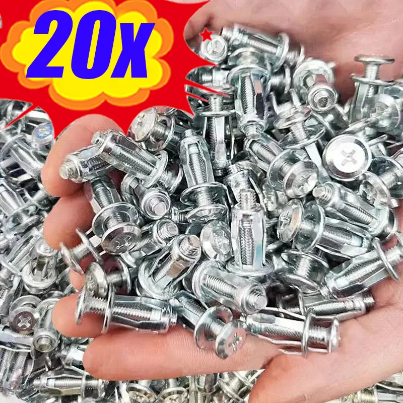 Jack Nuts Screw Petal Screw Anchors Petal Expansion Plugs for Curtain Expansion Clamp Petal Rivet Lock Bolt Board Wall Fasteners