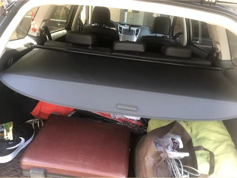 

Высококачественный защитный экран для заднего багажника для Subaru Outback 2015, 2016, 2017, 2018, 2019, 2020, защитный экран для защиты конфиденциальности (черный/бежевый)
