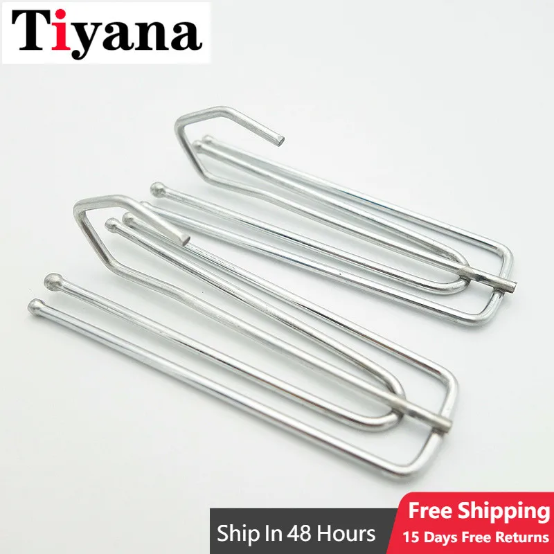 Stainless Metal Hook Curtains Accessories Shower Curtains Hooks Cloth Hooks  For Window Curtains Hook Shower Curtain Rings Hooks