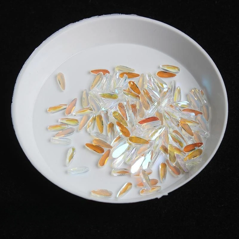 500 stücke Boutique Aurora flachen Boden Nail Art Strass Glas Kristall 3D Nagel dekoration mehrere Formen Großhandel – Detail 10