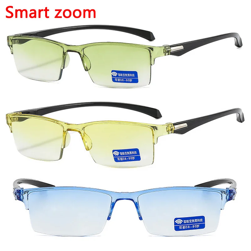 NewAntiBlueRayReadingGlassesSmartAutomaticZoomReadingGlasses