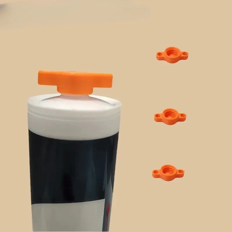 Orange Glass Adhesive Is Suitable for Durable Plastic Sealing Caps of Standard Plastic Bottles Portable Decorative Tools
