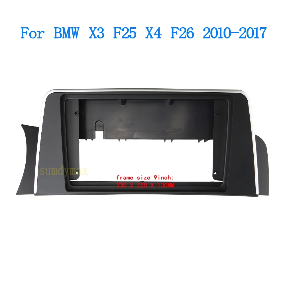 

Автомобильный радиоприемник 9 дюймов, 2 Din, рамка для BMW X3 F25 X4 F26 2010-2017, большой экран, 2 Din, android, автомобильный радиоприемник, рамка